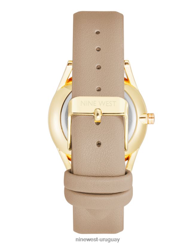 BD04222889 Nine West reloj clásico con correa broncearse
