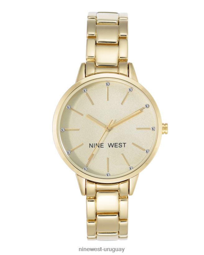 BD04222896 Nine West reloj con pulsera con detalles de cristal tono dorado