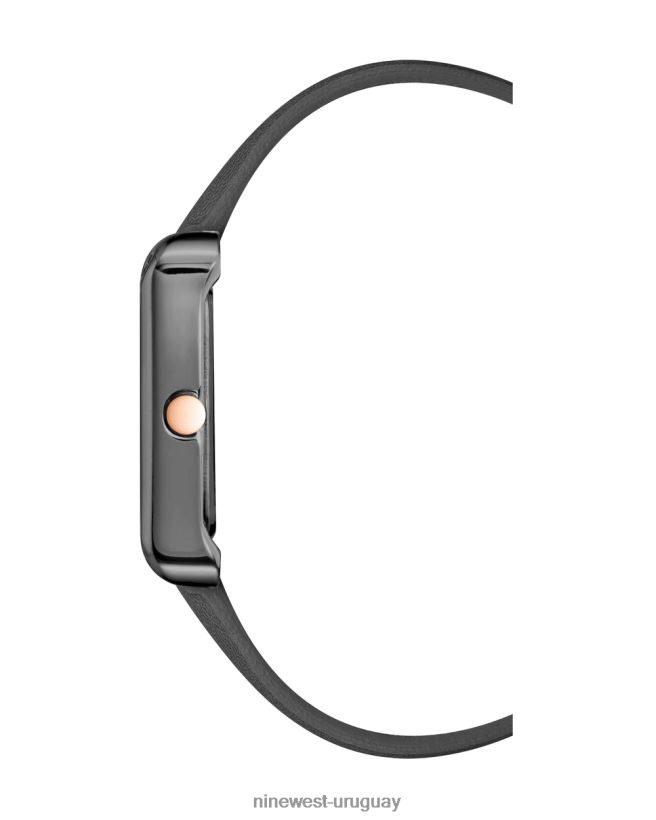 BD04222901 Nine West reloj con correa de caja rectangular negro