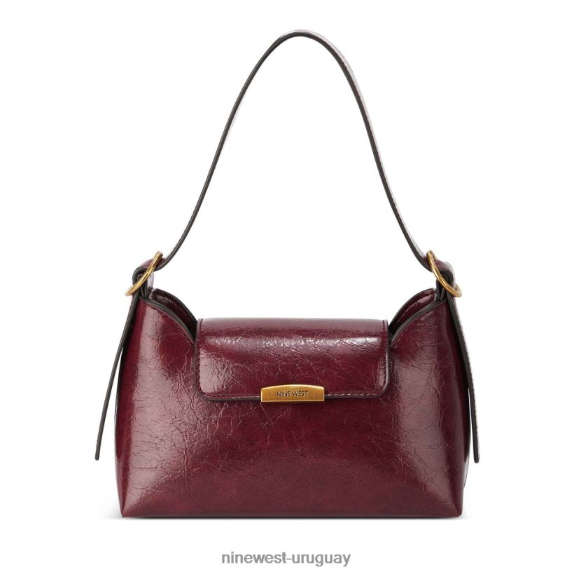 BD04222775 Nine West bolso de hombro effie con solapa merlot