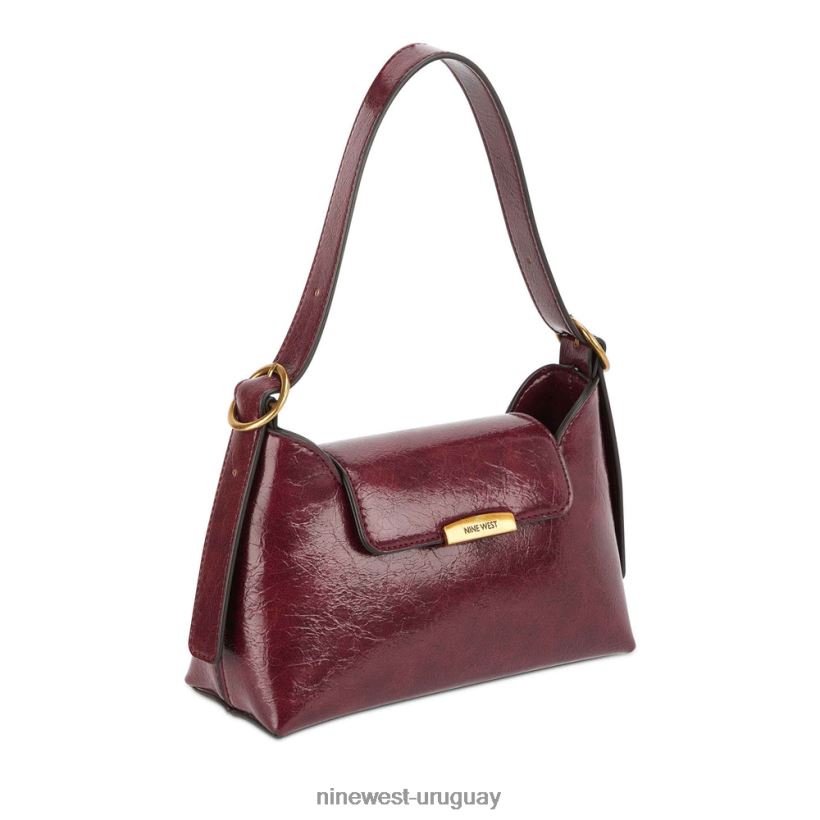 BD04222775 Nine West bolso de hombro effie con solapa merlot