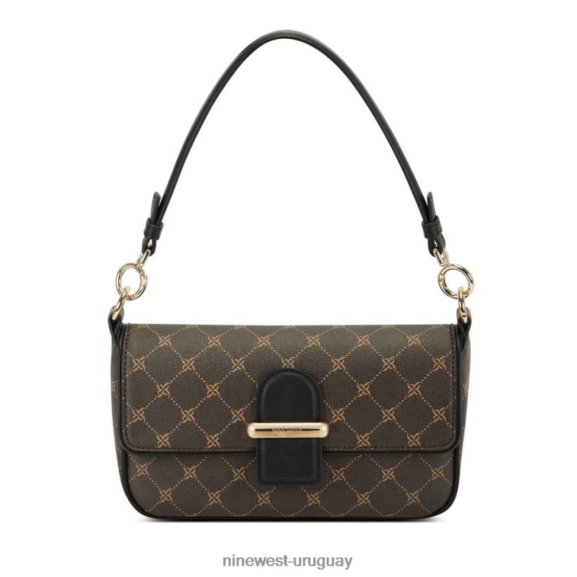 BD04222790 Nine West bolso de hombro zetta pequeño marrón/negro
