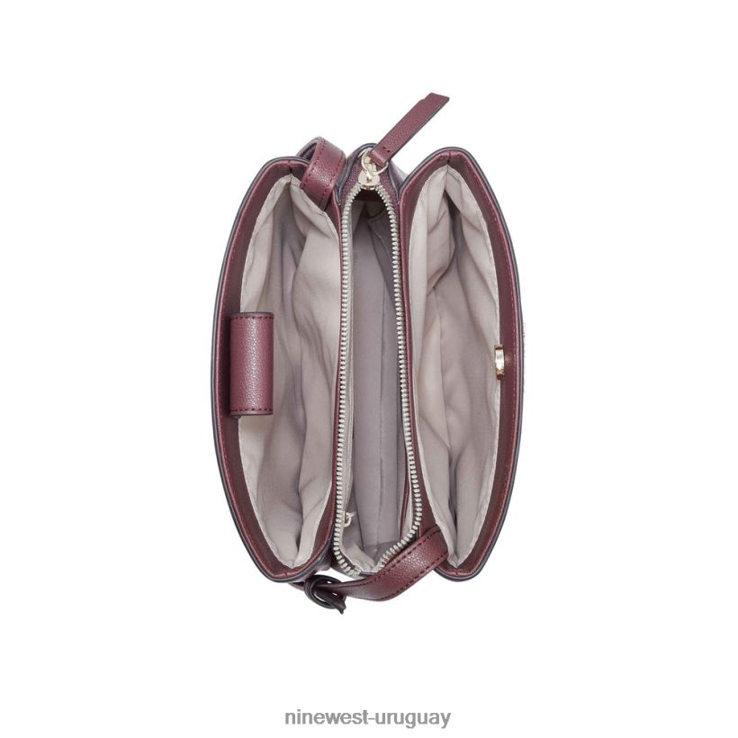 BD04222560 Nine West bandolera jorie mini jet set merlot