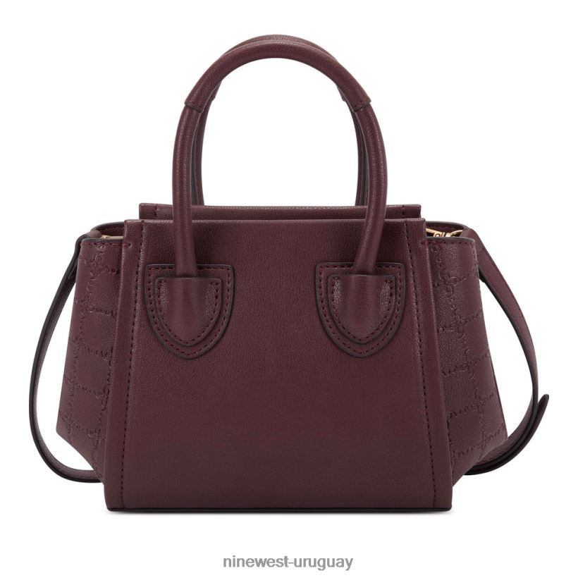 BD04222596 Nine West mini bolso camden merlot