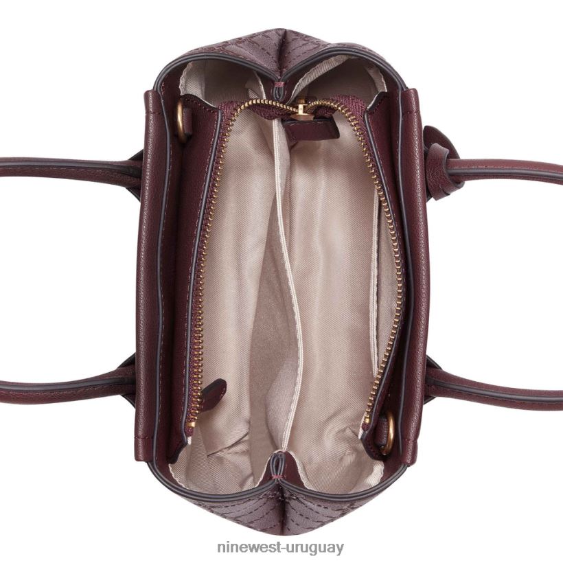 BD04222596 Nine West mini bolso camden merlot