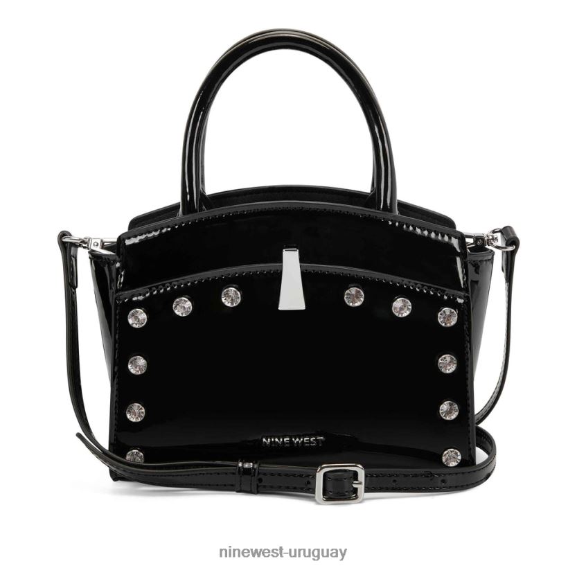 BD04222610 Nine West bandolera mini satchel arden negro