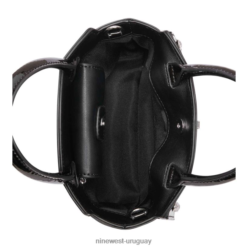 BD04222610 Nine West bandolera mini satchel arden negro