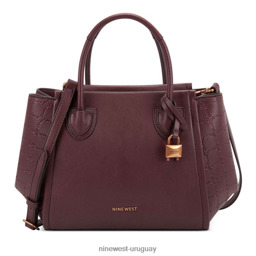 BD04222733 Nine West bolso camden jet set merlot