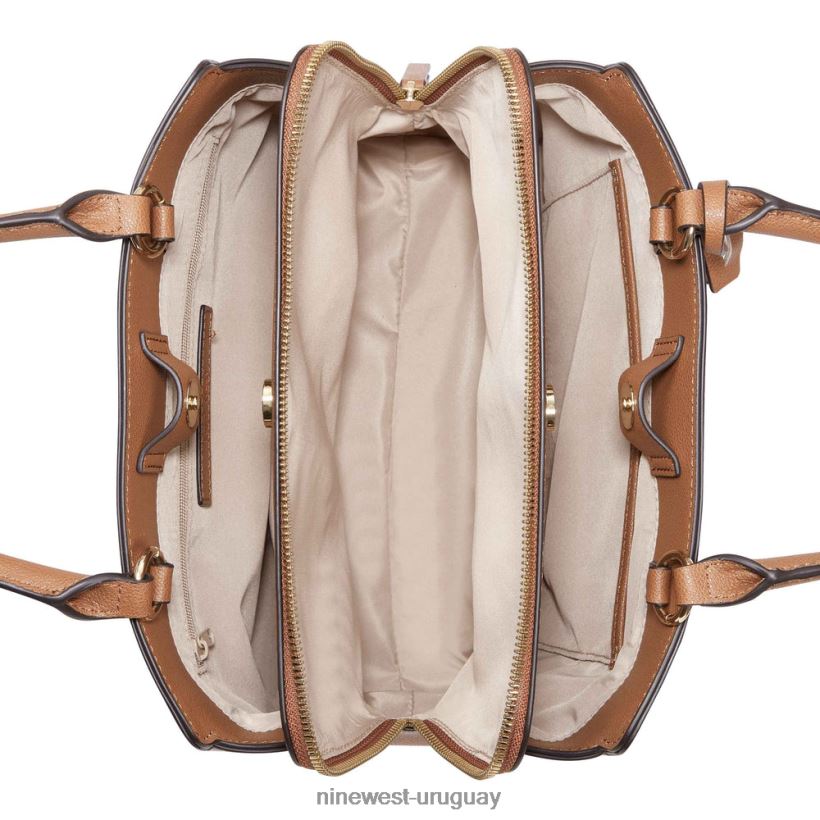 BD04222818 Nine West bolso endora logotipo marrón/bronceado