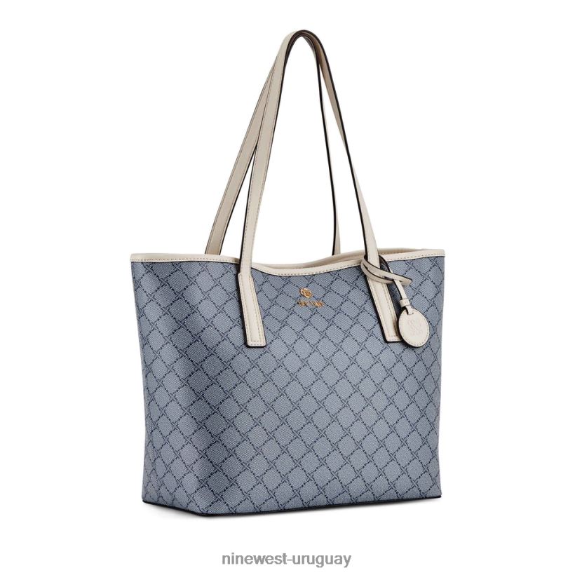 BD04222134 Nine West bolso tote 2 en 1 delaine logotipo de cambray/leche