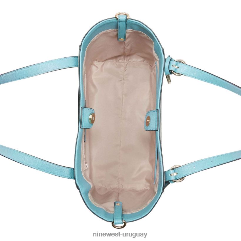 BD04222703 Nine West bolso tote kylee mediano logotipo de avellana/verdín