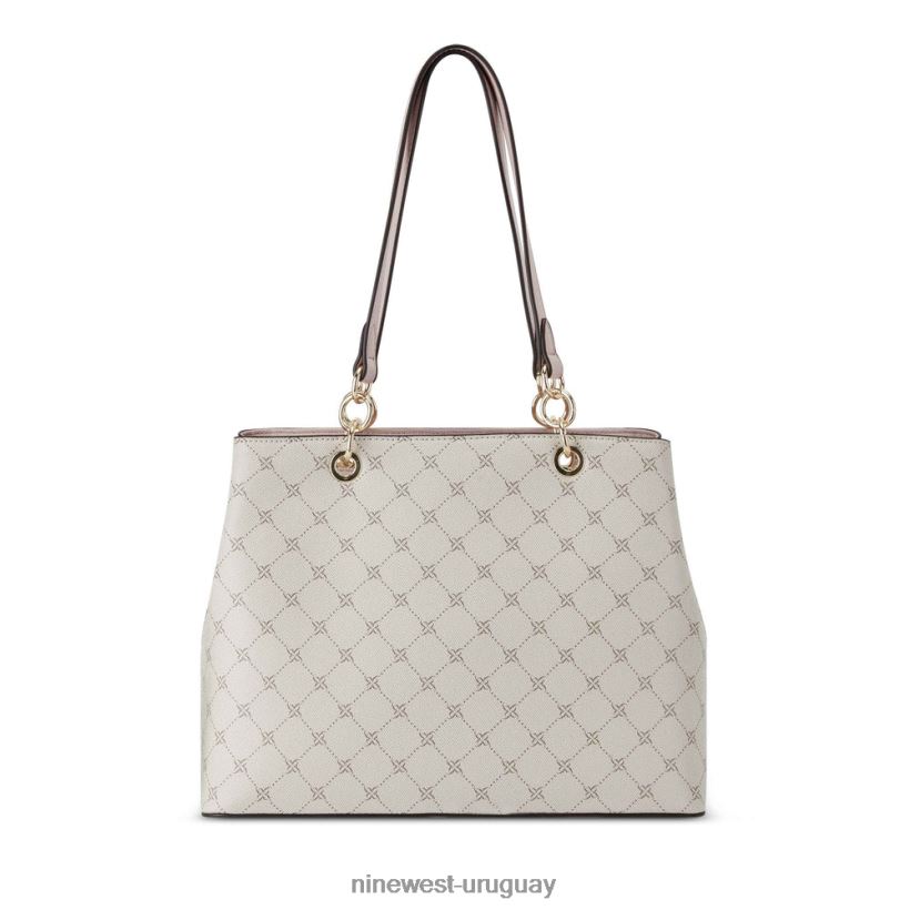 BD04222427 Nine West bolso shopper albahaca jet set logo de seta/rosa