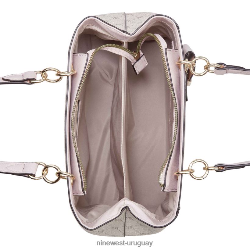 BD04222427 Nine West bolso shopper albahaca jet set logo de seta/rosa