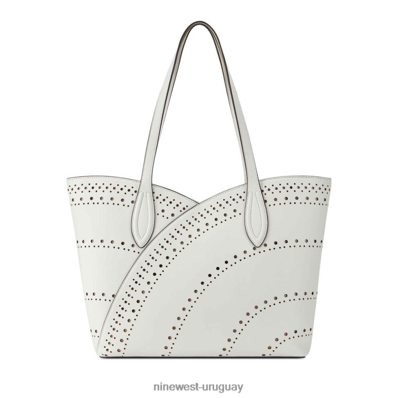 BD04222450 Nine West bolso tote cheyenne jet set Blanco óptico