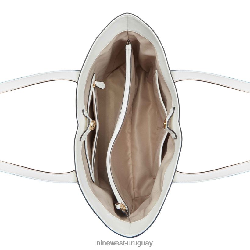 BD04222450 Nine West bolso tote cheyenne jet set Blanco óptico