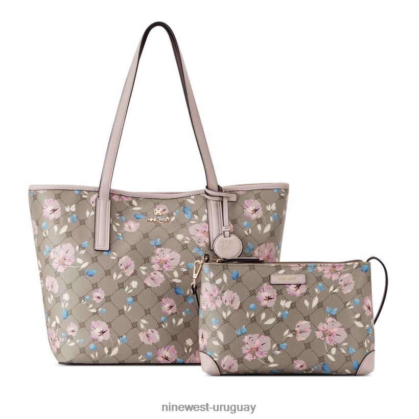 BD04222455 Nine West bolso tote 2 en 1 delaine logotipo floral