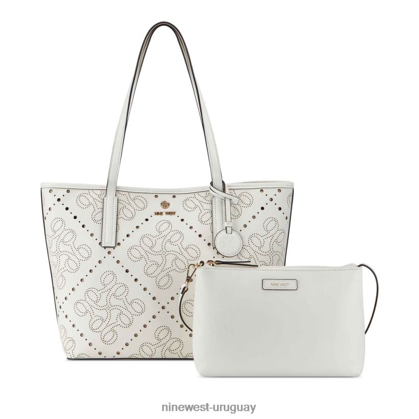 BD04222457 Nine West bolso tote 2 en 1 delaine Blanco óptico