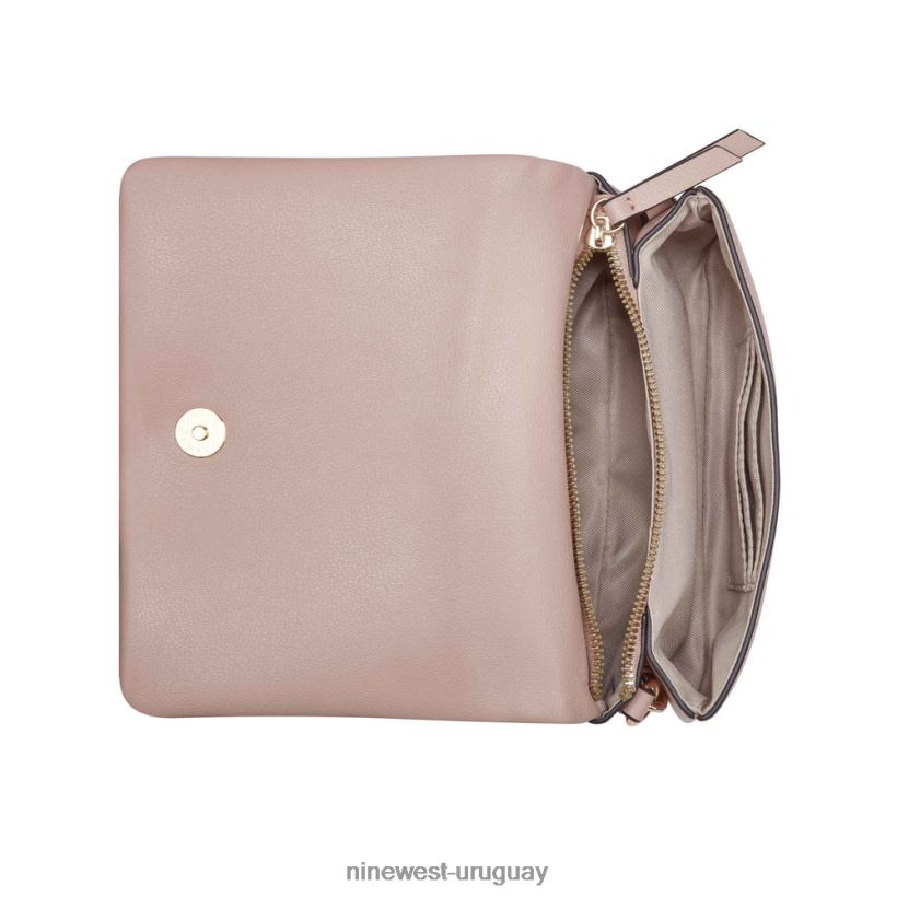 BD04222464 Nine West mini bandolera Emmaline con solapa rubor