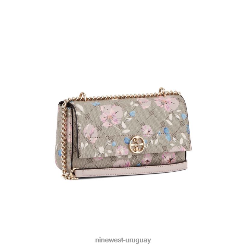 BD04222495 Nine West kyelle convertible xbody solapa logotipo floral
