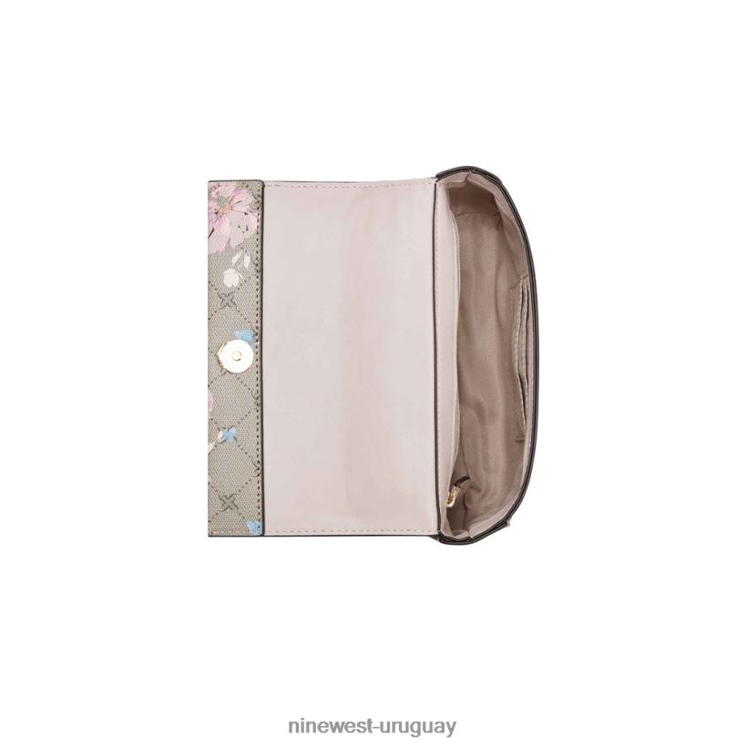 BD04222495 Nine West kyelle convertible xbody solapa logotipo floral