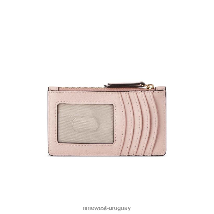 BD04222503 Nine West tarjetero con moneda Lawson rosa pastel
