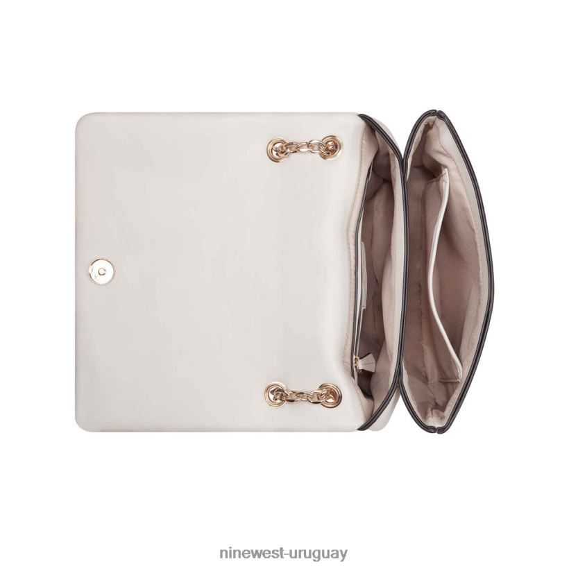 BD04222510 Nine West lelianna bandolera solapa convertible cadena solapa leche