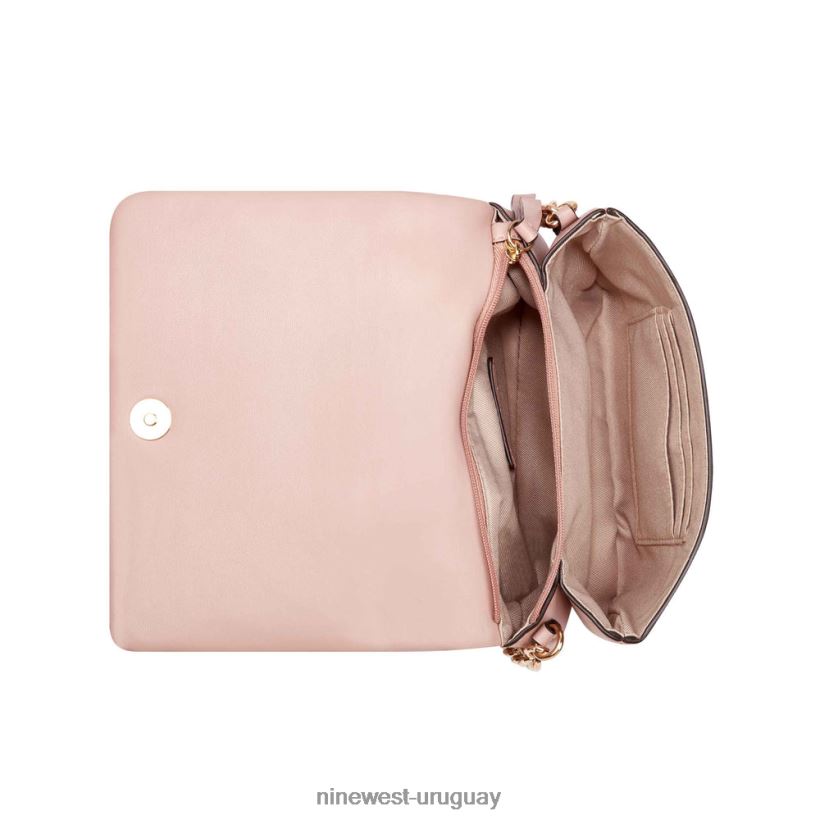 BD04222511 Nine West mini bandolera lelianna con solapa rubor