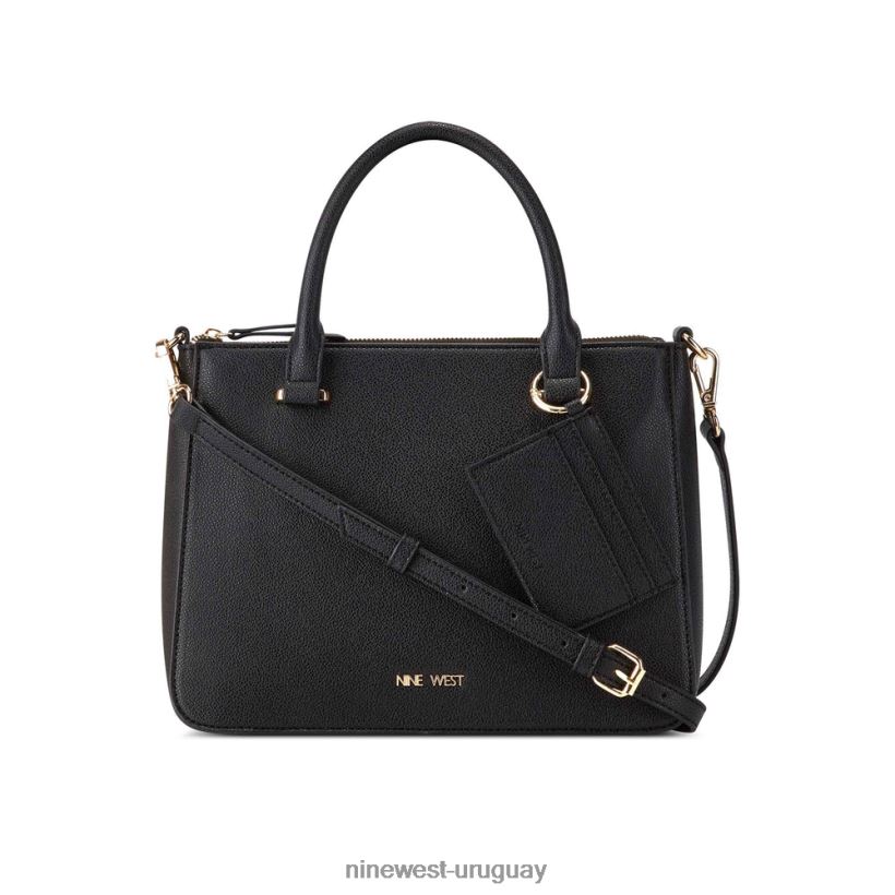 BD04222520 Nine West bolso satchel lucianne jet set negro