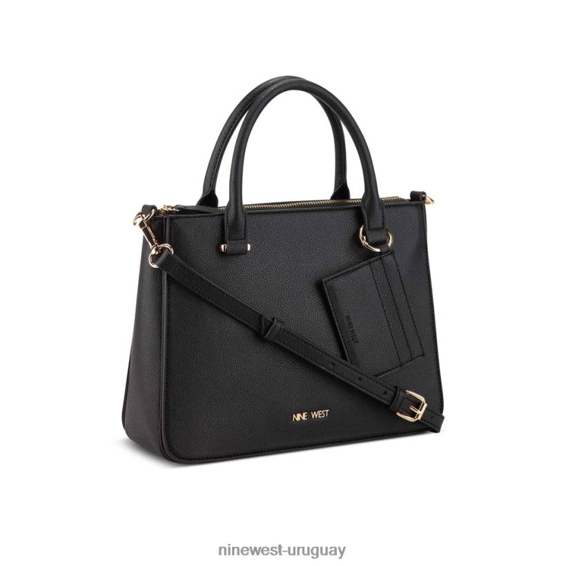 BD04222520 Nine West bolso satchel lucianne jet set negro