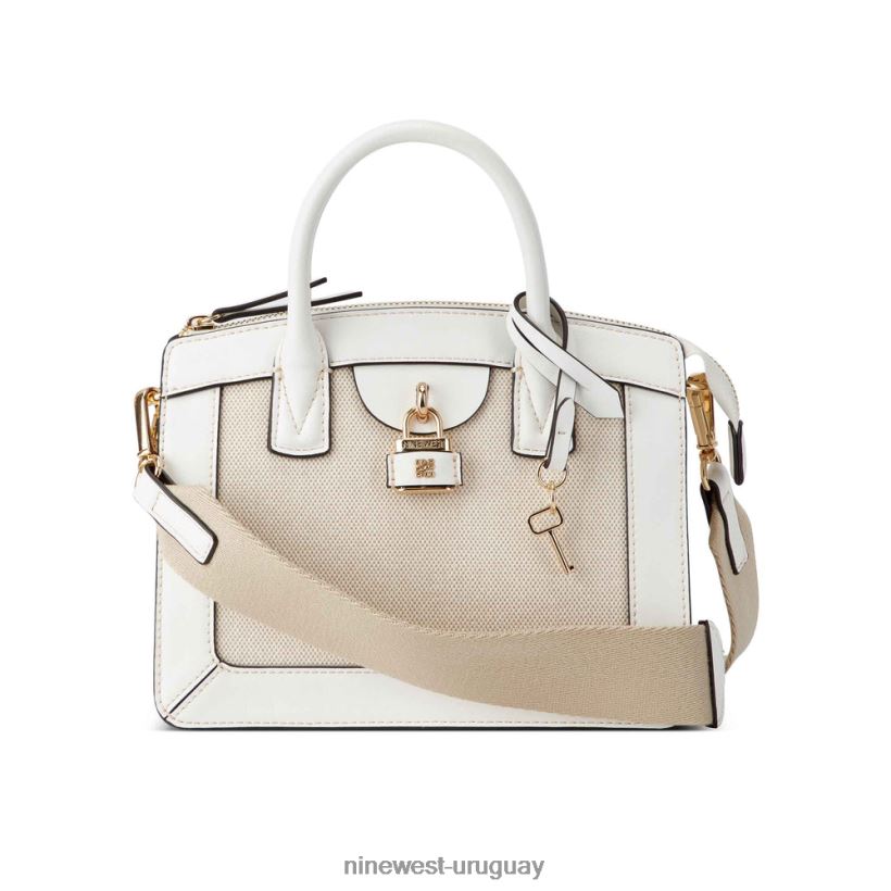BD04222545 Nine West bolso mini shirin lienzo blanco óptico