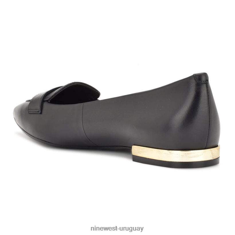 BD04222101 Nine West mocasines lallin con puntera puntiaguda cuero negro