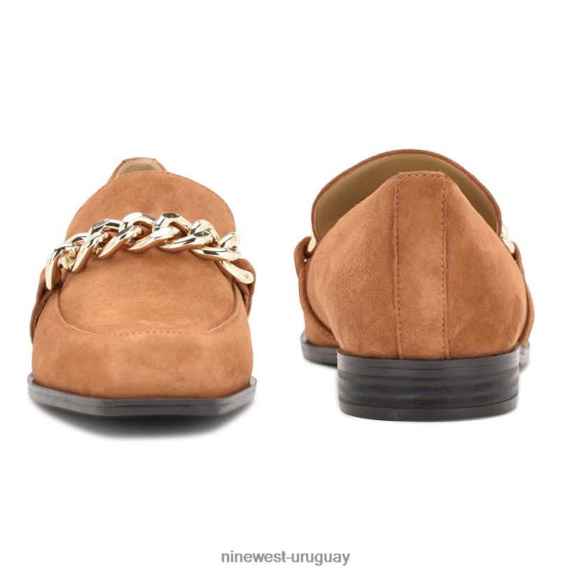BD04222157 Nine West mocasines sin cordones onxe gamuza coñac