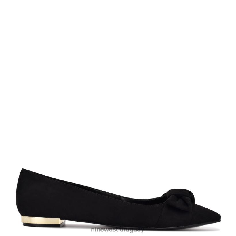 BD04222185 Nine West zapatos planos con punta puntiaguda favoritos ante negro