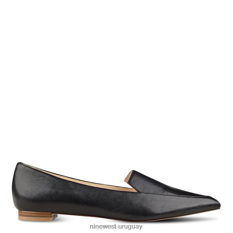 BD04222377 Nine West pisos para fumadores abay cuero negro