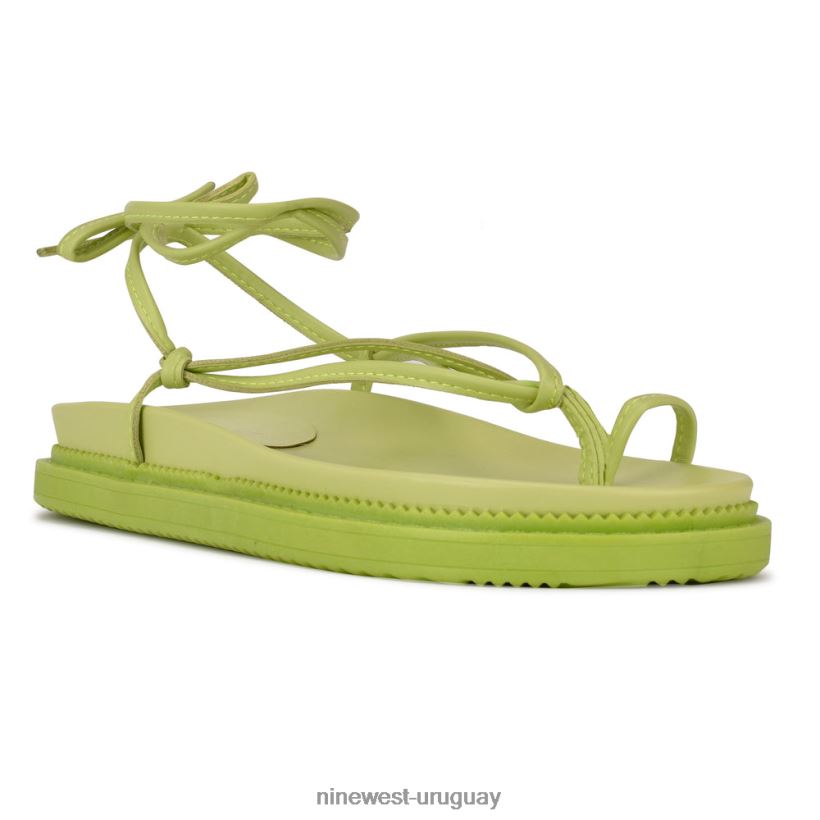 BD04221008 Nine West sandalias planas cruzadas en el tobillo sarest