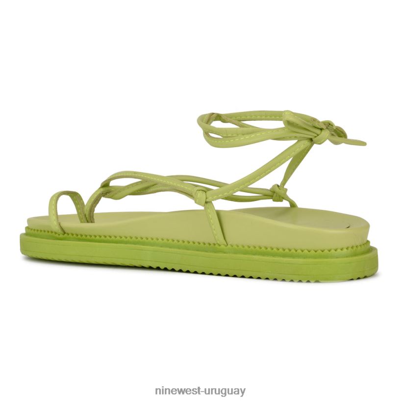 BD04221008 Nine West sandalias planas cruzadas en el tobillo sarest