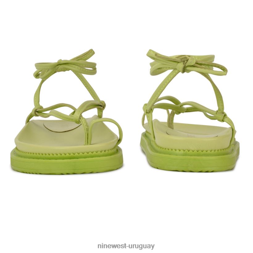 BD04221008 Nine West sandalias planas cruzadas en el tobillo sarest