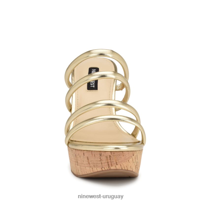BD0422665 Nine West sandalias alpargatas con cuña Haloway platino