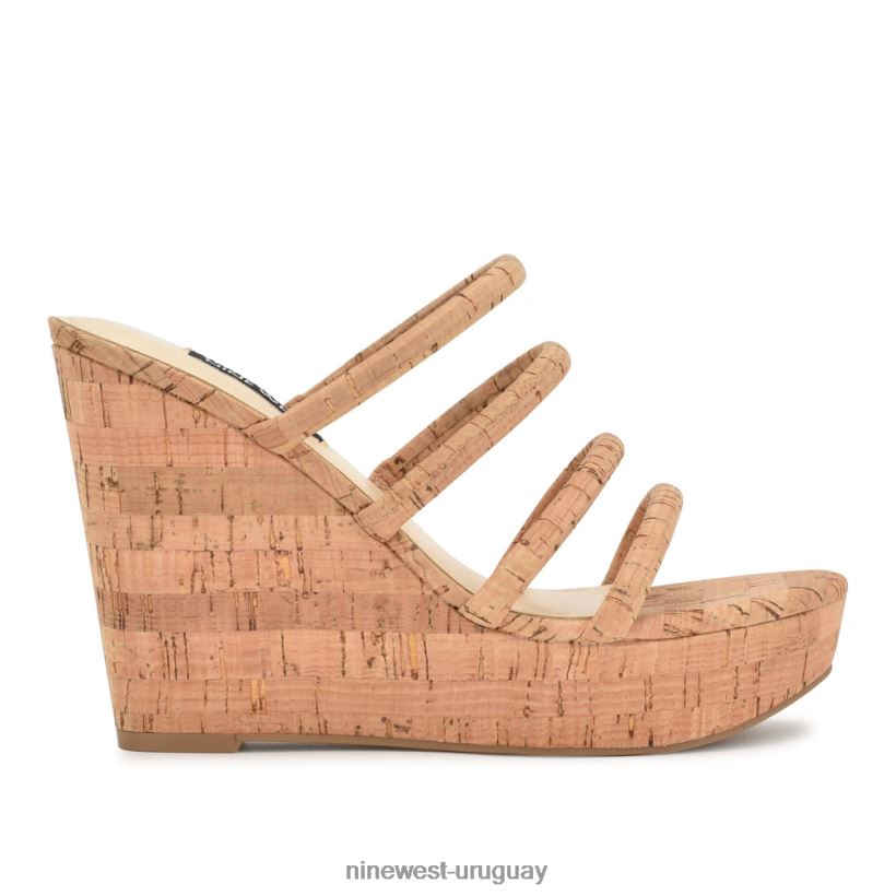 BD0422675 Nine West sandalias alpargatas con cuña Haloway natural