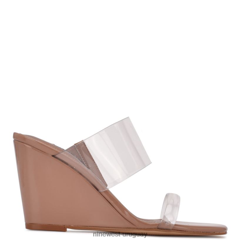 BD0422730 Nine West sandalias nats con cuña claro/arcilla