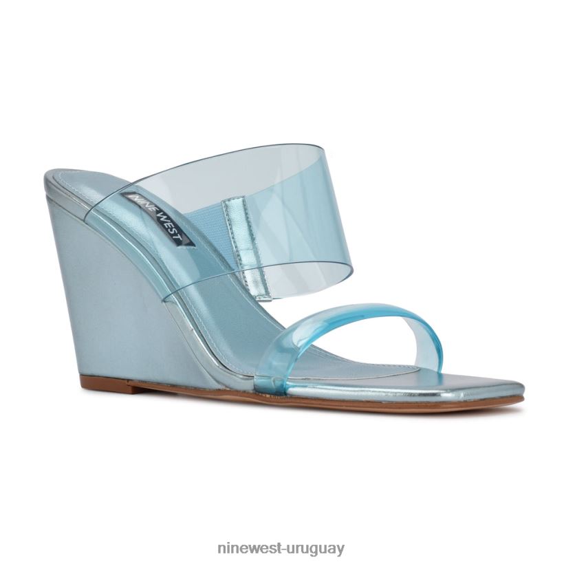 BD0422732 Nine West sandalias nats con cuña azul