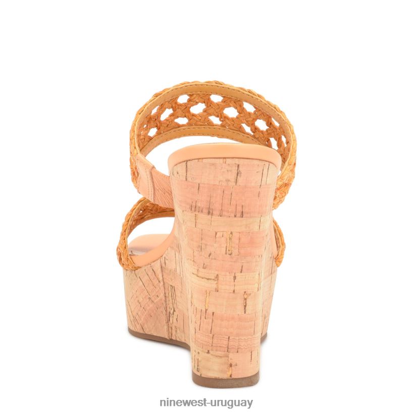 BD0422740 Nine West sandalias con cuña kalani amarillo