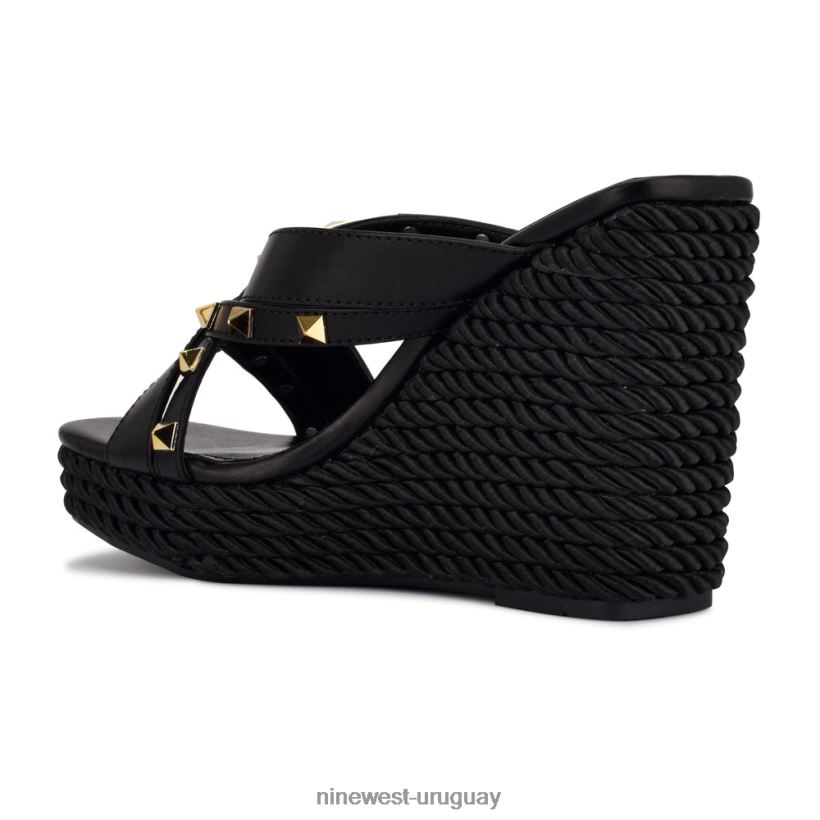 BD0422779 Nine West sandalias alpargatas con cuña pipa