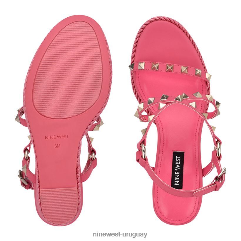 BD0422784 Nine West harte sandalias tipo alpargata con tachuelas guau rosa
