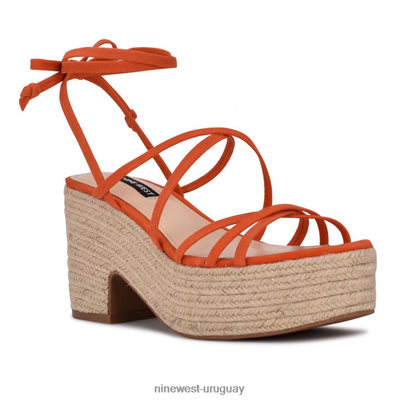 BD0422798 Nine West sandalias riplee con plataforma cruzada en el tobillo