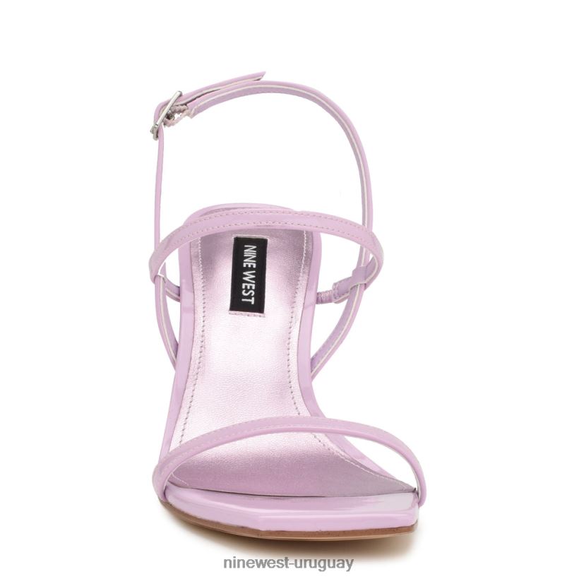 BD0422164 Nine West sandalias con tacón y tira trasera Olah charol lila