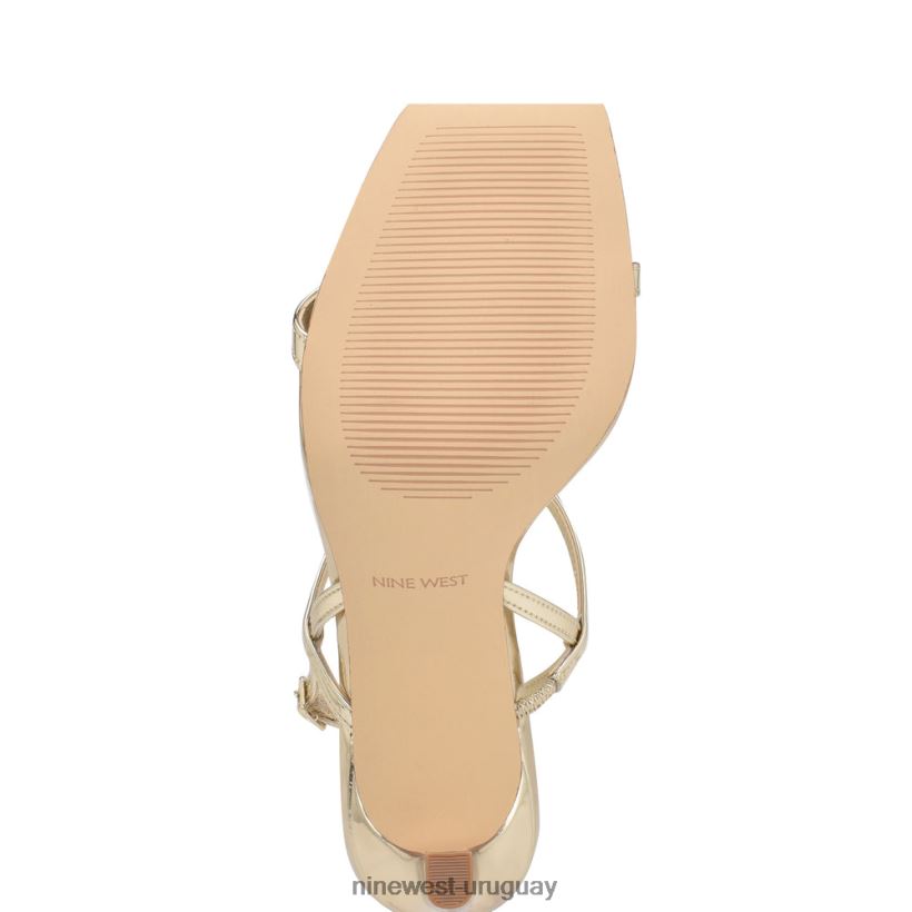 BD04221715 Nine West sandalias con tacón y tira trasera Olah platino