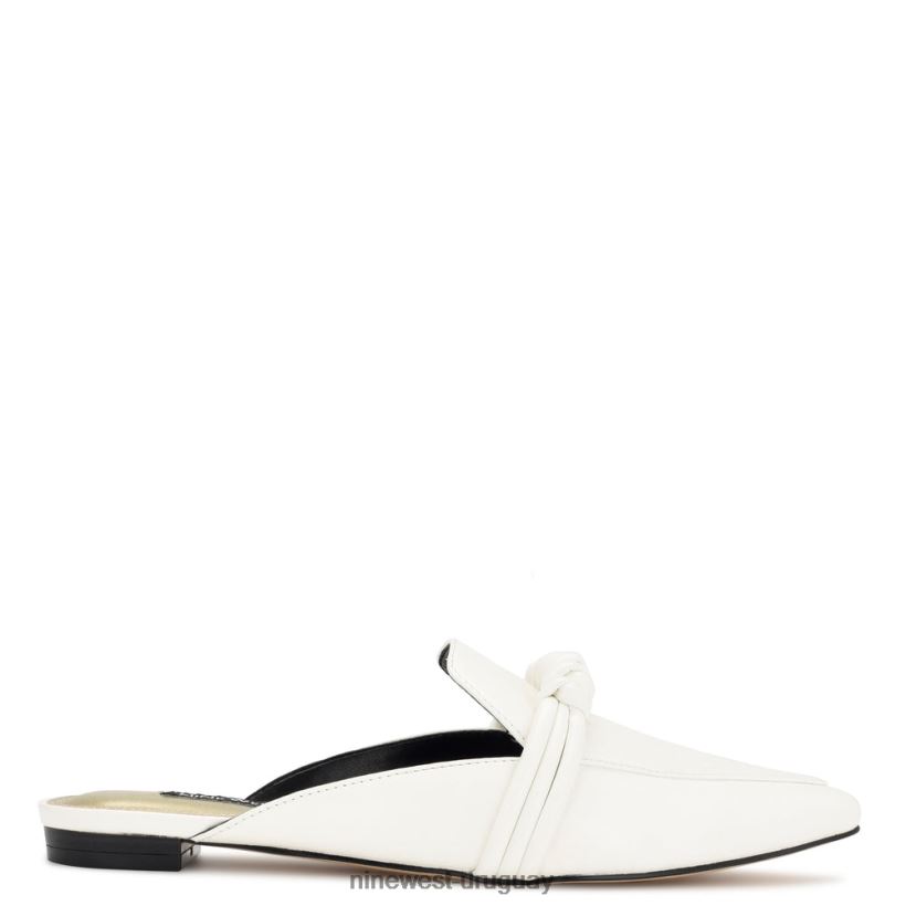 BD04222106 Nine West mules planos Aliby blanco