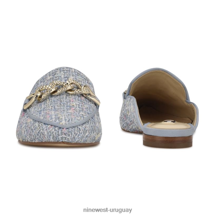 BD04222348 Nine West mules azur con puntera puntiaguda