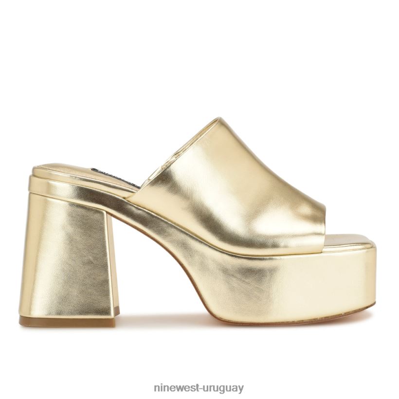 BD0422674 Nine West mules con plataforma danzi platino